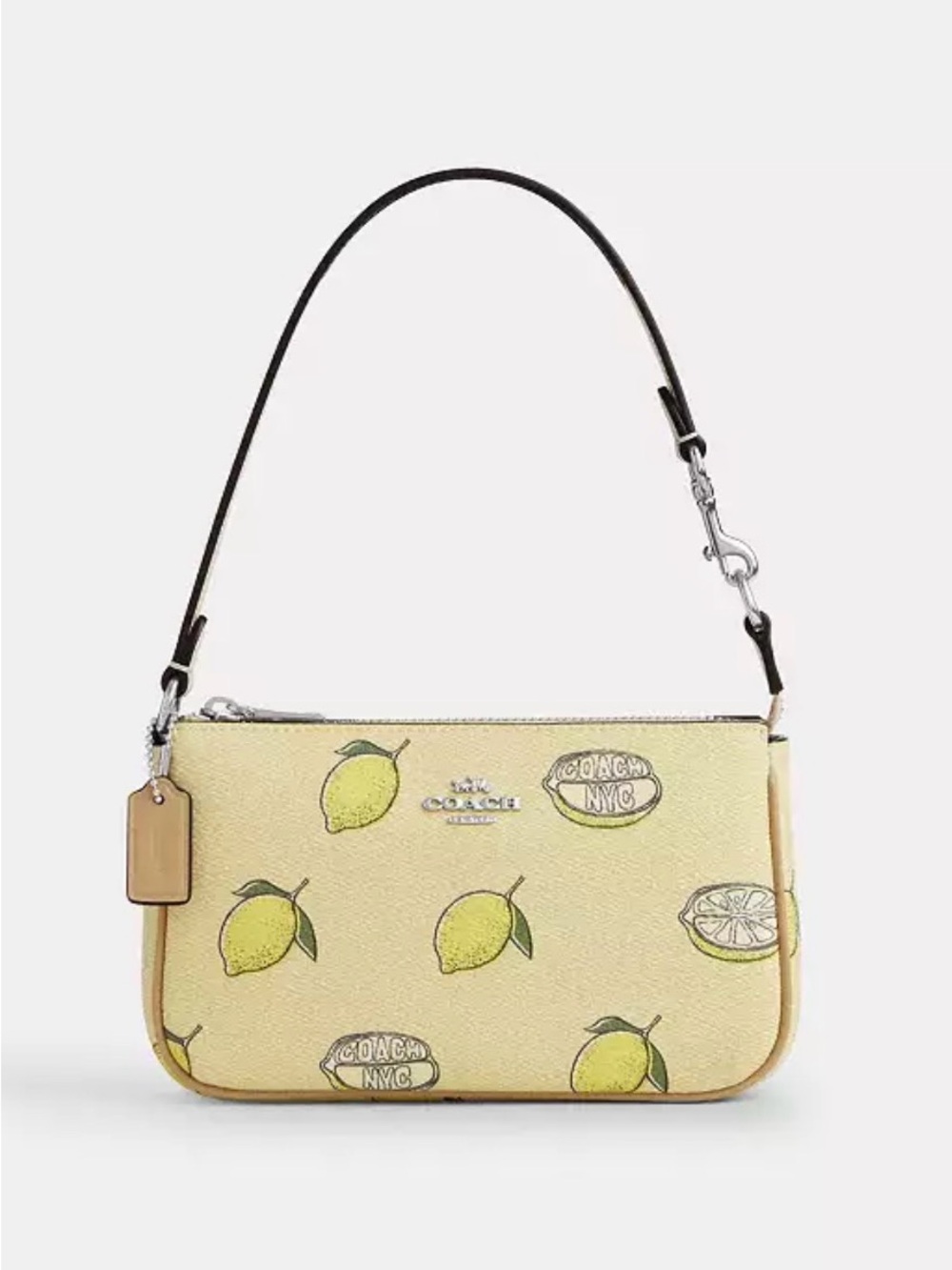 BRAND NEW Coach Lemon Print Shoulder Wristlet